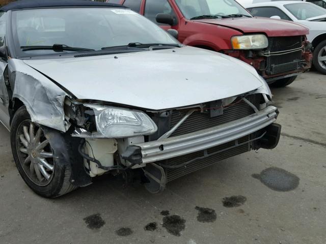 1C3EL65R82N109064 - 2002 CHRYSLER SEBRING LI SILVER photo 9