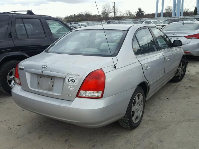 KMHDN45D61U085244 - 2001 HYUNDAI ELANTRA GL GRAY photo 4