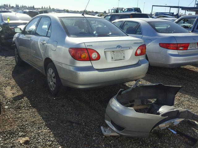 JTDBR38E842030969 - 2004 TOYOTA COROLLA CE SILVER photo 3