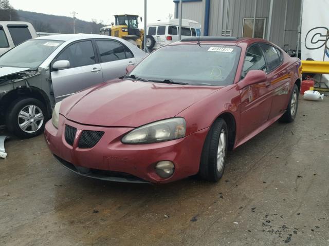 2G2WS522X51172617 - 2005 PONTIAC GRAND PRIX MAROON photo 2