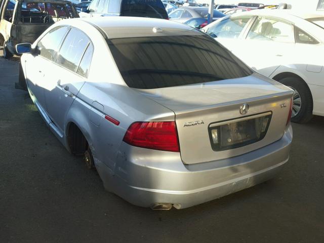 19UUA66254A013127 - 2004 ACURA TL SILVER photo 3