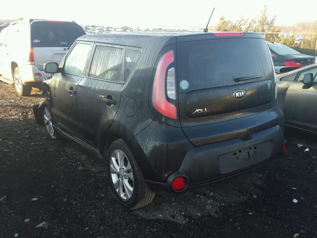 KNDJP3A5XF7223173 - 2015 KIA SOUL + BLACK photo 3