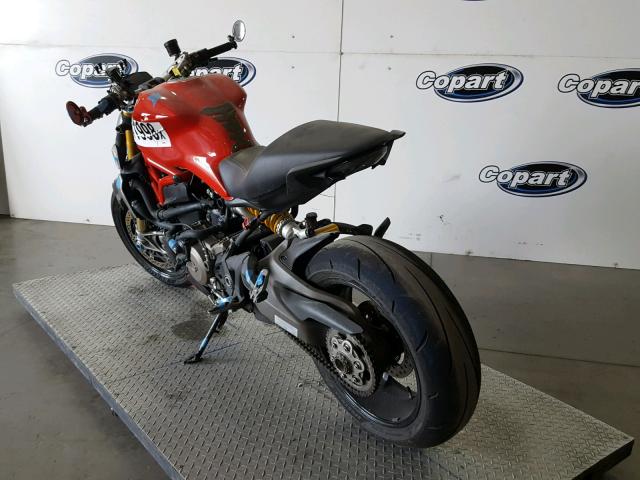 ZDM1RBSW1EB005442 - 2014 DUCATI MONSTER 12 RED photo 3