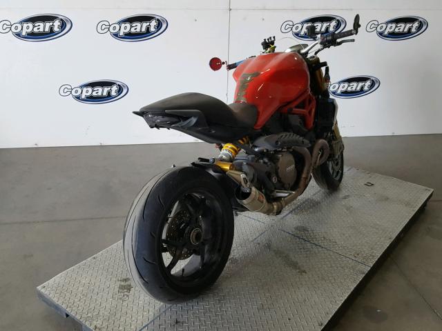 ZDM1RBSW1EB005442 - 2014 DUCATI MONSTER 12 RED photo 4