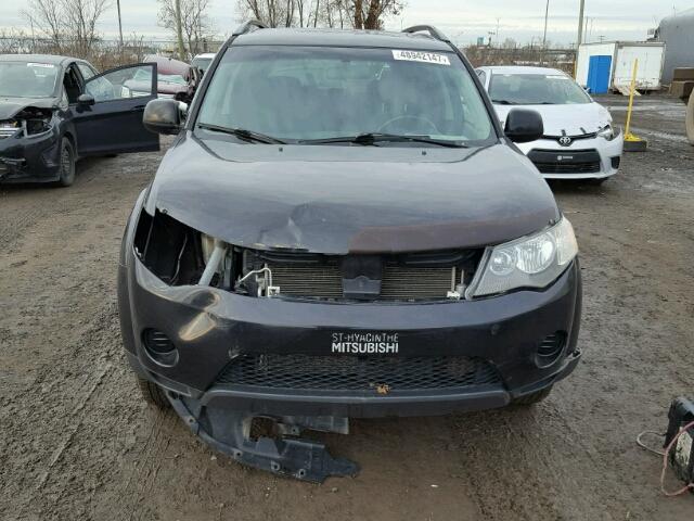 JA4LS21WX8Z604372 - 2008 MITSUBISHI OUTLANDER BLACK photo 9