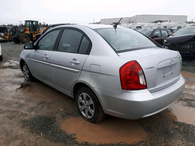 KMHCN45C09U297006 - 2009 HYUNDAI ACCENT GLS SILVER photo 3