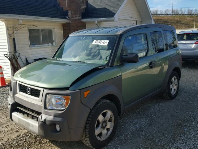 5J6YH28503L027817 - 2003 HONDA ELEMENT EX GREEN photo 2