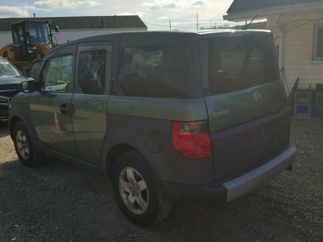 5J6YH28503L027817 - 2003 HONDA ELEMENT EX GREEN photo 3