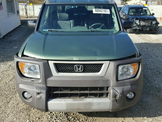 5J6YH28503L027817 - 2003 HONDA ELEMENT EX GREEN photo 9