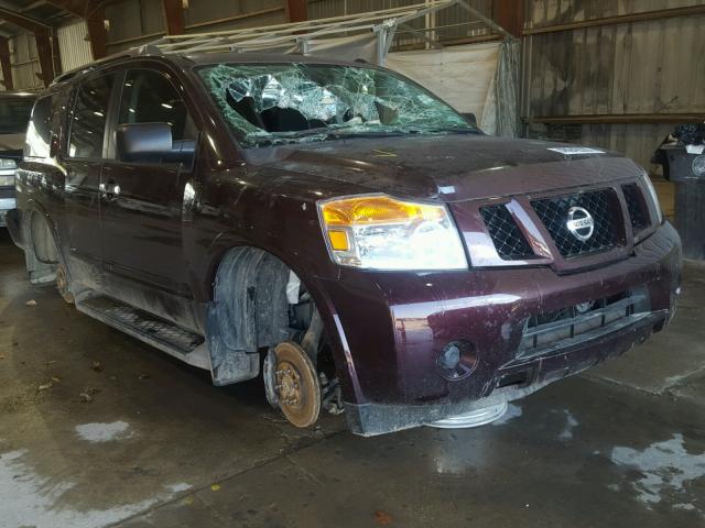 5N1BA0ND2EN607198 - 2014 NISSAN ARMADA SV MAROON photo 1