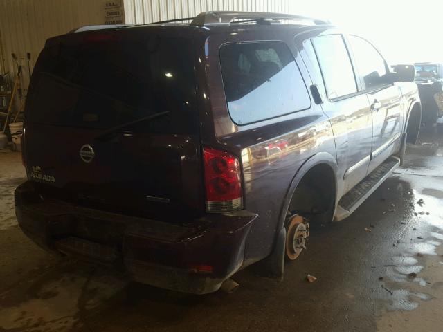 5N1BA0ND2EN607198 - 2014 NISSAN ARMADA SV MAROON photo 4