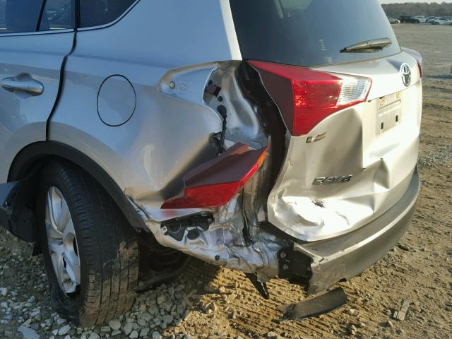 JTMZFREV9EJ009778 - 2014 TOYOTA RAV4 LE SILVER photo 9