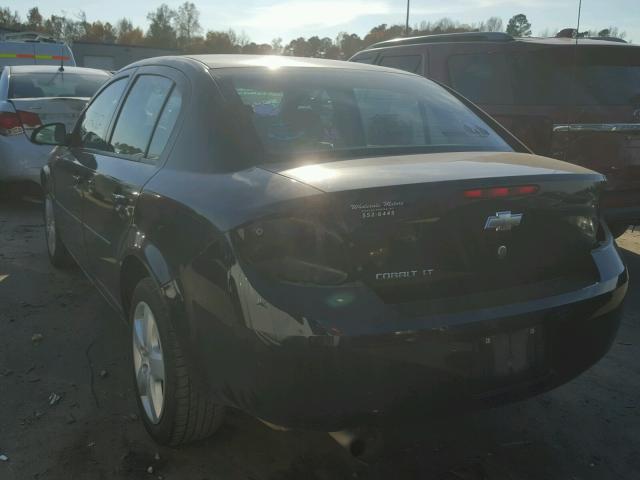 1G1AL58F987324027 - 2008 CHEVROLET COBALT LT BLACK photo 3