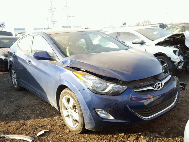 KMHDH4AE5DU813405 - 2013 HYUNDAI ELANTRA GL BLUE photo 1