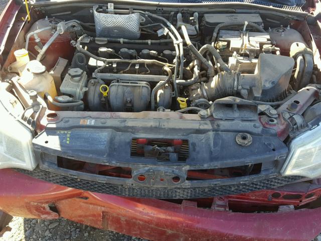 1FAHP36N09W199327 - 2009 FORD FOCUS SES RED photo 7