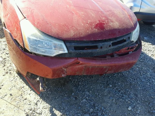 1FAHP36N09W199327 - 2009 FORD FOCUS SES RED photo 9