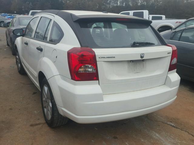 1B3HB48B27D157737 - 2007 DODGE CALIBER SX WHITE photo 3