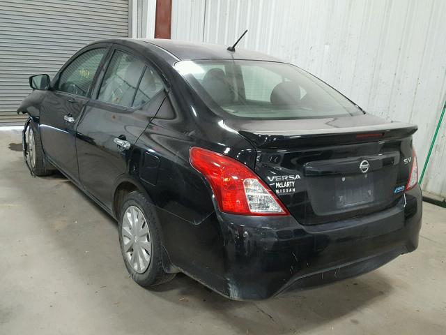 3N1CN7AP3GL847971 - 2016 NISSAN VERSA S BLACK photo 3