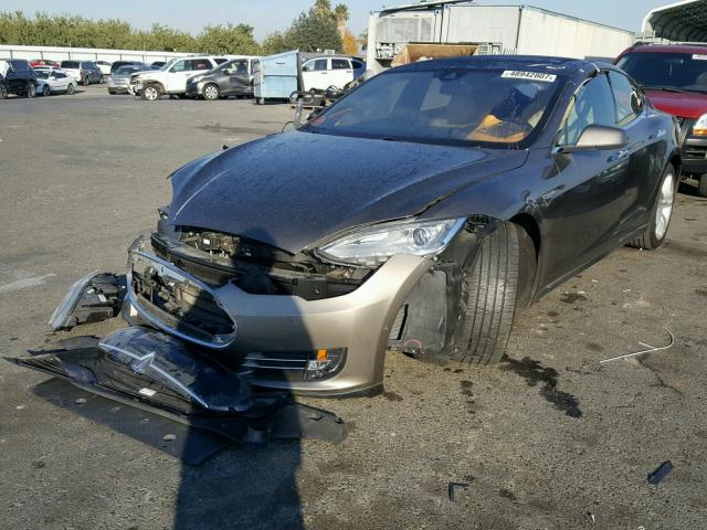 5YJSA1E24GF125407 - 2016 TESLA MODEL S BROWN photo 2
