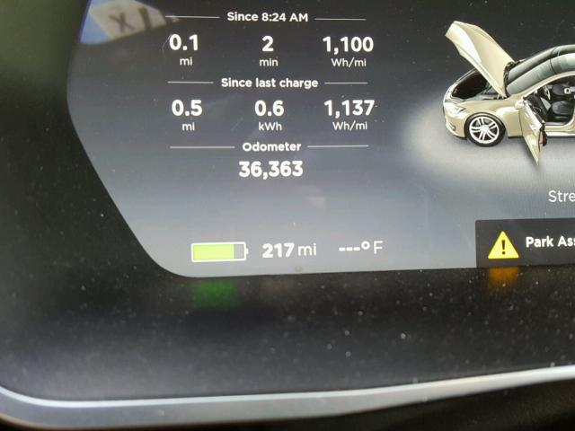 5YJSA1E24GF125407 - 2016 TESLA MODEL S BROWN photo 8