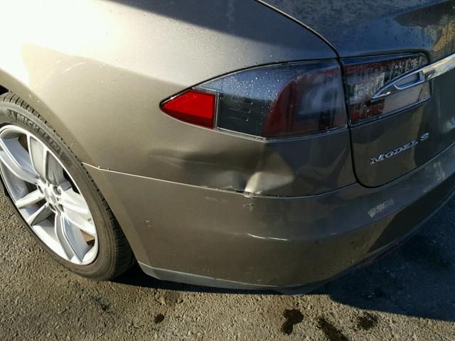 5YJSA1E24GF125407 - 2016 TESLA MODEL S BROWN photo 9