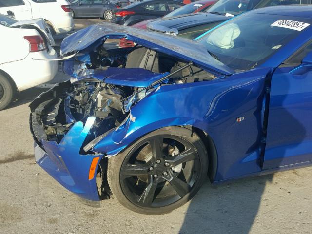 1G1FB1RS9G0192505 - 2016 CHEVROLET CAMARO LT BLUE photo 9