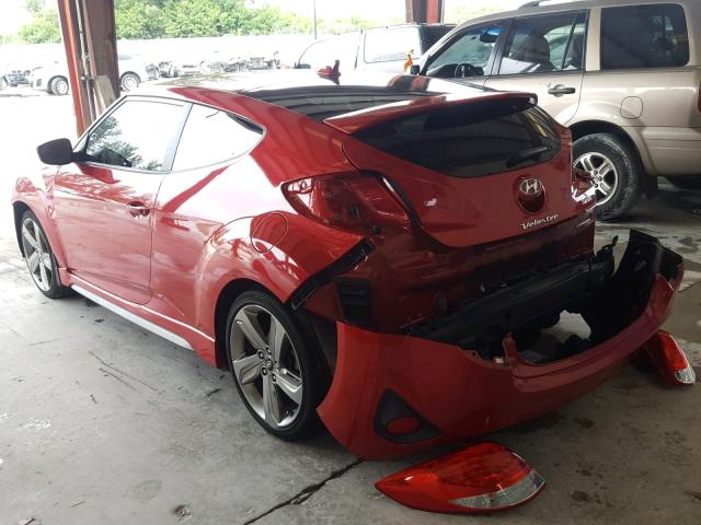 KMHTC6AE7FU223182 - 2015 HYUNDAI VELOSTER T RED photo 3