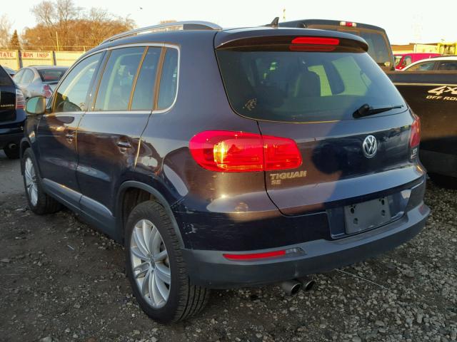 WVGBV7AX5GW591492 - 2016 VOLKSWAGEN TIGUAN S BLUE photo 3