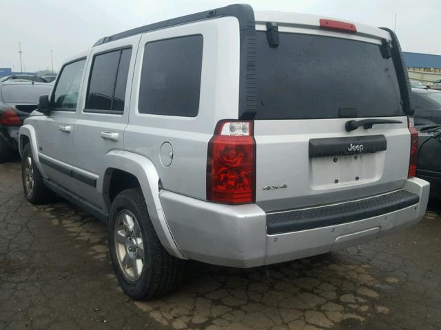 1J8HG48K07C670936 - 2007 JEEP COMMANDER SILVER photo 3