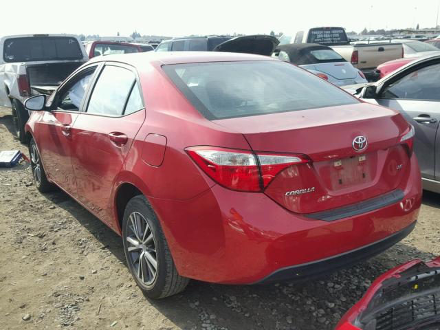 5YFBURHEXGP412914 - 2016 TOYOTA COROLLA L RED photo 3