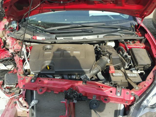 5YFBURHEXGP412914 - 2016 TOYOTA COROLLA L RED photo 7