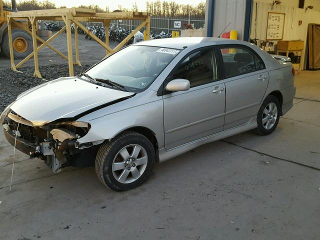 2T1BR32EX4C266663 - 2004 TOYOTA COROLLA CE SILVER photo 2