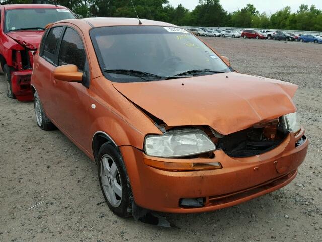 KL1TD66646B578901 - 2006 CHEVROLET AVEO/LS ORANGE photo 1