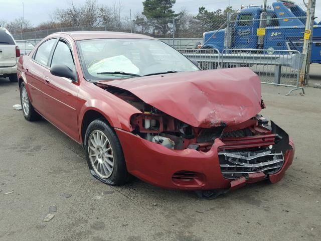 1C3EL46X05N596444 - 2005 CHRYSLER SEBRING RED photo 1