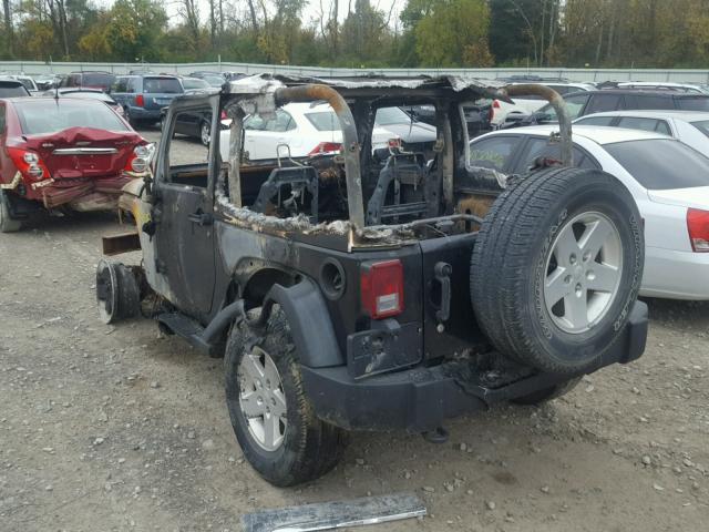 1J4AA2D17BL522877 - 2011 JEEP WRANGLER S BLACK photo 3