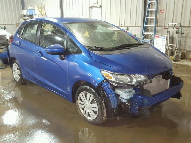 3HGGK5H55FM753617 - 2015 HONDA FIT LX Bleu photo 1