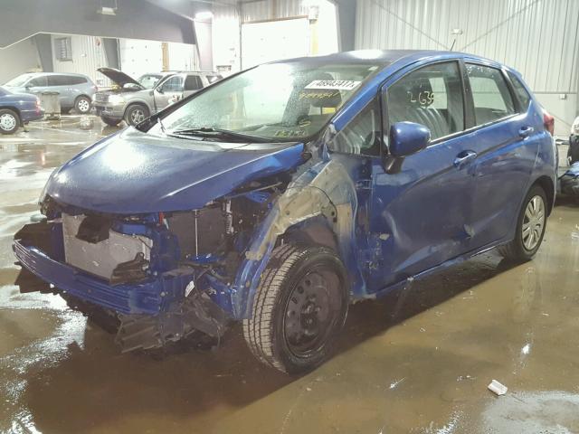 3HGGK5H55FM753617 - 2015 HONDA FIT LX BLUE photo 2