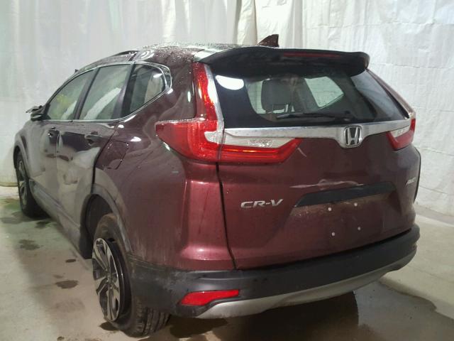 2HKRW6H38HH216717 - 2017 HONDA CR-V LX RED photo 3