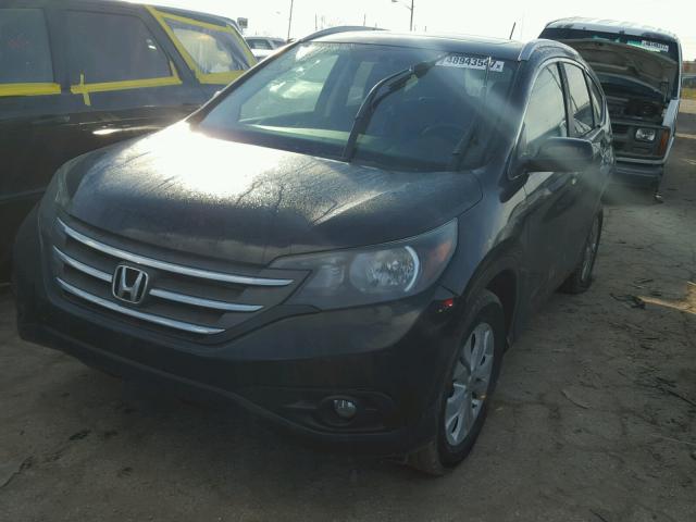 2HKRM3H74DH524551 - 2013 HONDA CR-V EXL BLACK photo 2