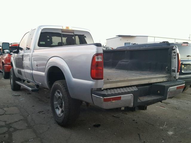 1FT7X2B62BEB08097 - 2011 FORD F250 SUPER SILVER photo 3