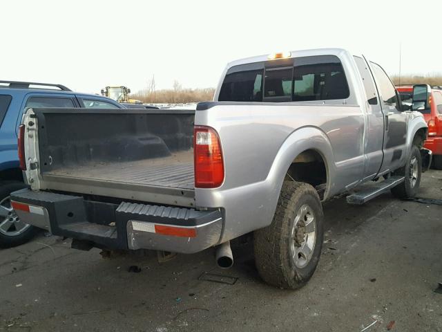 1FT7X2B62BEB08097 - 2011 FORD F250 SUPER SILVER photo 4