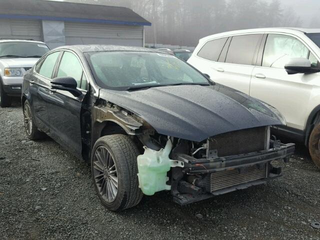 3FA6P0H97ER318154 - 2014 FORD FUSION SE BLACK photo 1