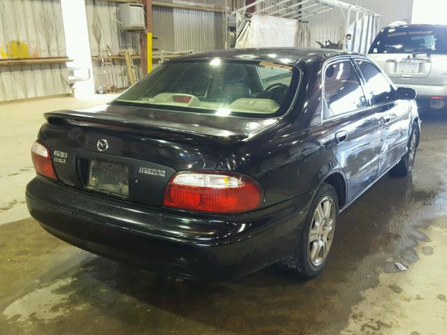 1YVGF22D0Y5169176 - 2000 MAZDA 626 ES BLACK photo 4