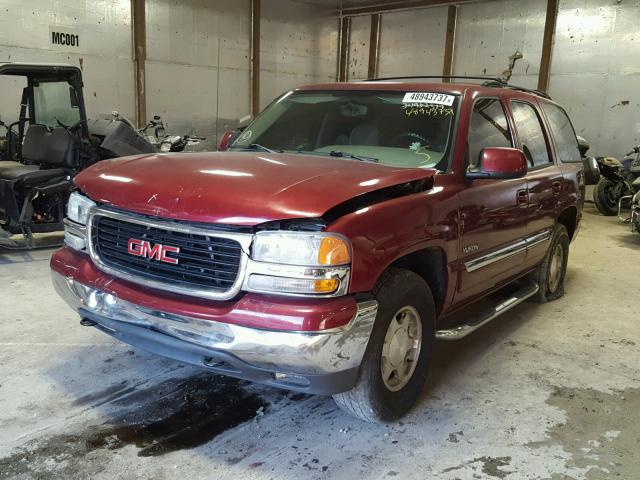 1GKEK13V34J231587 - 2004 GMC YUKON MAROON photo 2