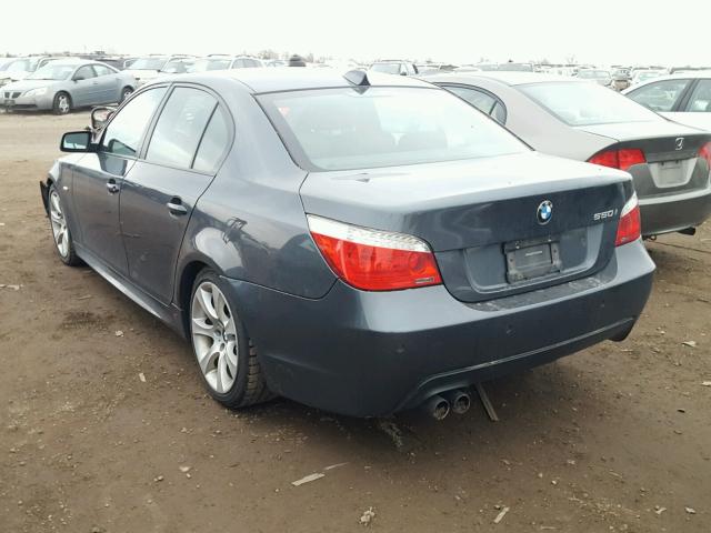 WBANW5C54ACT56408 - 2010 BMW 550 I CHARCOAL photo 3