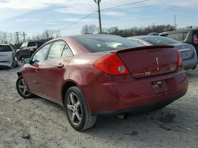 1G2ZH57N294102814 - 2009 PONTIAC G6 GT RED photo 3