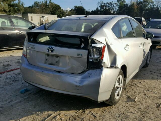 JTDKN3DU8A0061817 - 2010 TOYOTA PRIUS SILVER photo 4