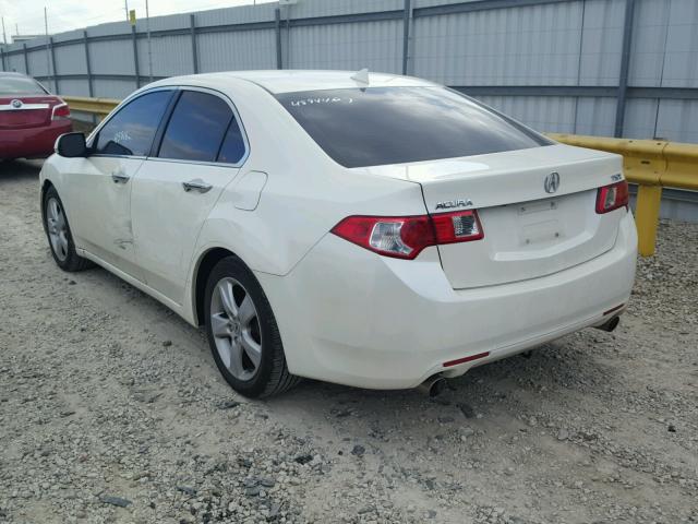 JH4CU2F68AC013652 - 2010 ACURA TSX WHITE photo 3