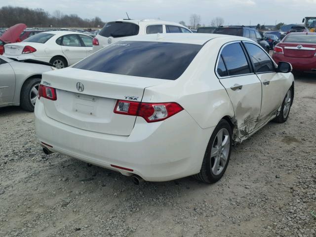 JH4CU2F68AC013652 - 2010 ACURA TSX WHITE photo 4