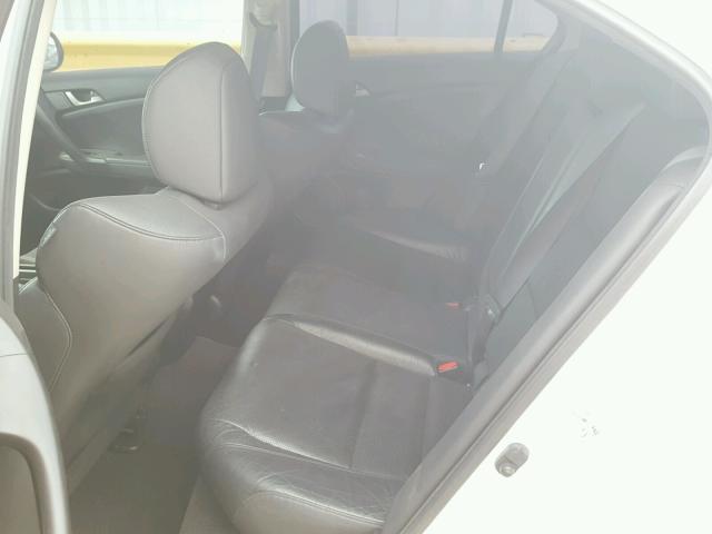 JH4CU2F68AC013652 - 2010 ACURA TSX WHITE photo 6